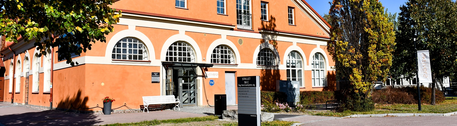 AktiveraKliniken i Uppsala – fasad och entré